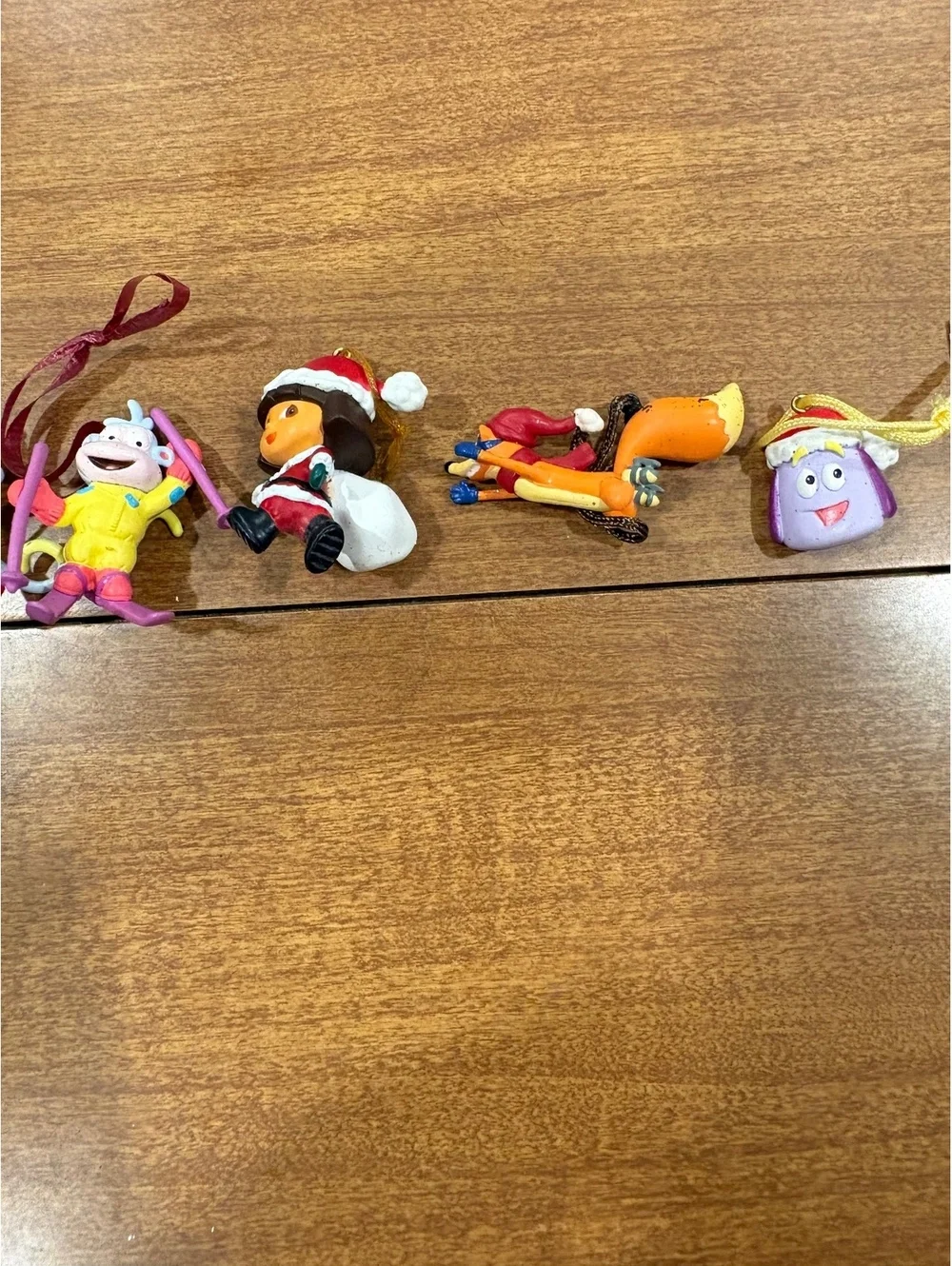 Set of 7Animated Character Christmas Ornaments